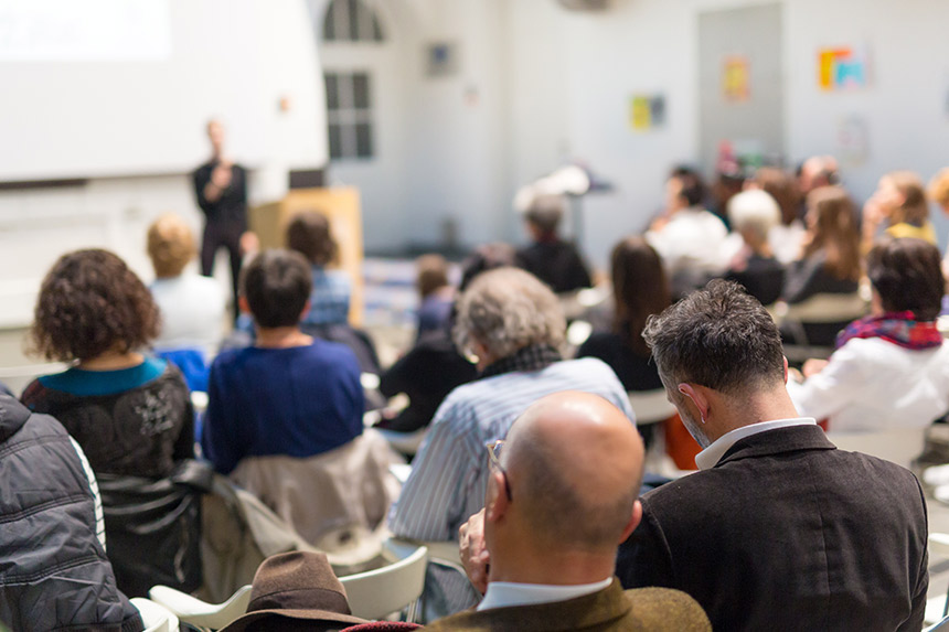 The process of attending academic conferences